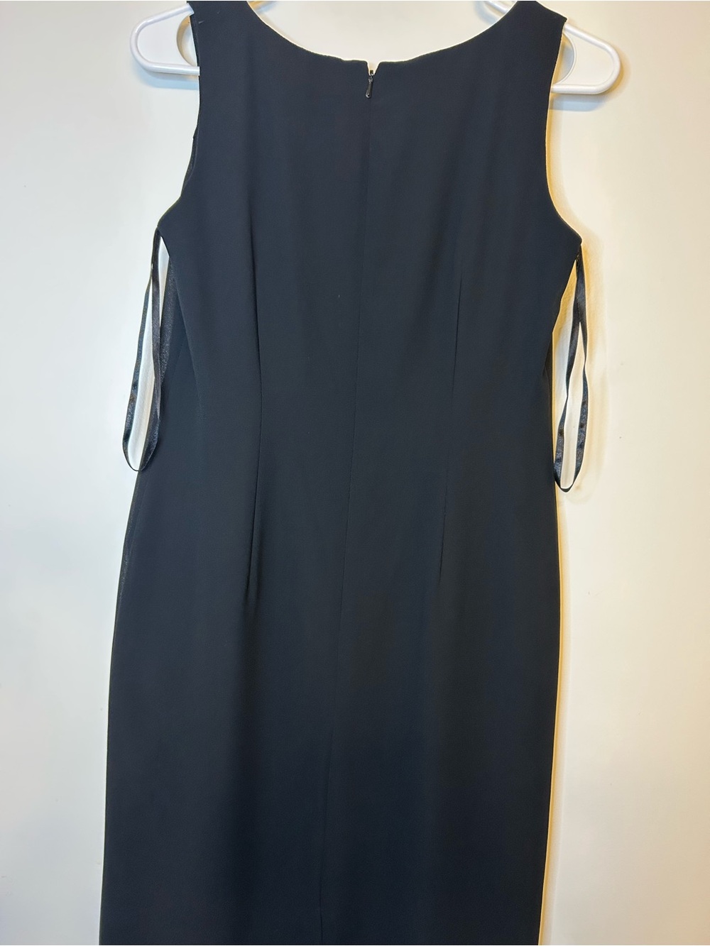 R&M Richards Petitie Classic Black Sleeveless Maxi Dress 4P - Picture 5 of 7